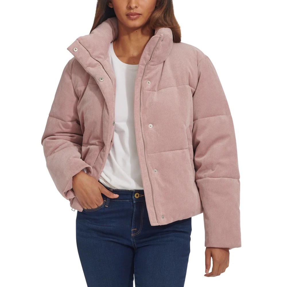 Levi’s Corduroy Puffer Jacket (pink)
